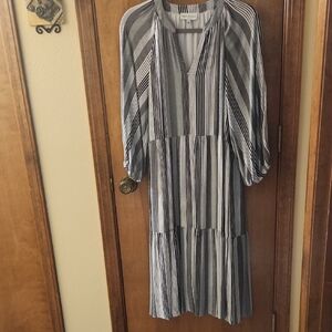 Striped Gray Dress